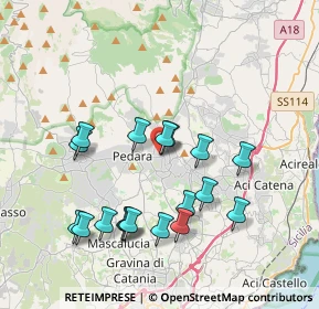 Mappa Via Sebastiano Consoli, 95039 Trecastagni CT, Italia (4.25167)