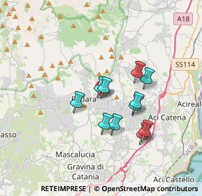 Mappa Via Sebastiano Consoli, 95039 Trecastagni CT, Italia (3.04727)