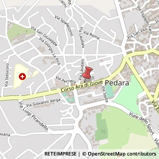 Mappa Corso Ara di Giove, 194, 95030 Pedara, Catania (Sicilia)