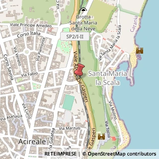 Mappa Viale Alcide de Gasperi, 83, 95024 Acireale, Catania (Sicilia)
