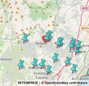 Mappa Via degli Oleandri, 95030 Pedara CT, Italia (4.82688)