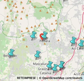 Mappa Via la Rosa, 95030 Pedara CT, Italia (6.25333)