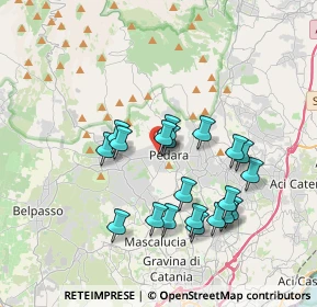 Mappa Via la Rosa, 95030 Pedara CT, Italia (3.7815)