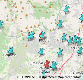 Mappa Via la Rosa, 95030 Pedara CT, Italia (6.053)