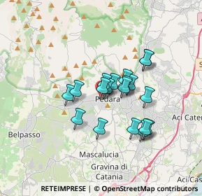 Mappa Via la Rosa, 95030 Pedara CT, Italia (2.85737)