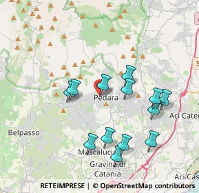 Mappa Via la Rosa, 95030 Pedara CT, Italia (4.14846)