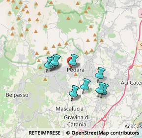 Mappa Via la Rosa, 95030 Pedara CT, Italia (3.22818)