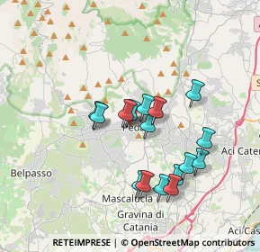 Mappa Via la Rosa, 95030 Pedara CT, Italia (3.49813)