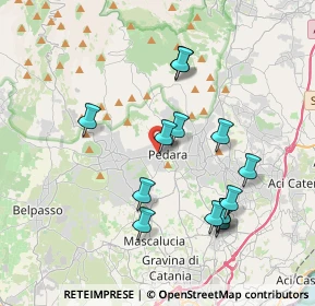 Mappa Via la Rosa, 95030 Pedara CT, Italia (4.14)