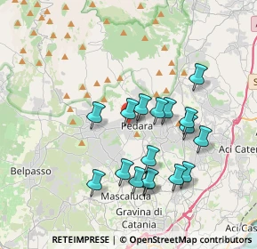 Mappa Via la Rosa, 95030 Pedara CT, Italia (3.81412)