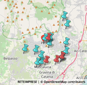 Mappa Via la Rosa, 95030 Pedara CT, Italia (3.89833)