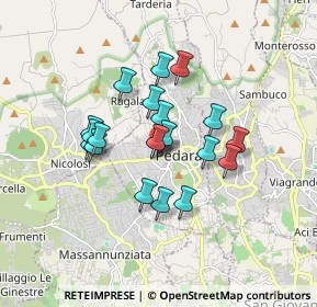 Mappa Via la Rosa, 95030 Pedara CT, Italia (1.479)