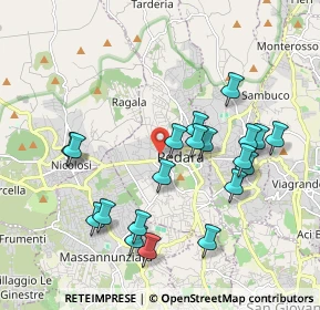 Mappa Via la Rosa, 95030 Pedara CT, Italia (2.186)