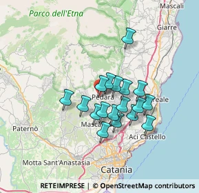 Mappa Via la Rosa, 95030 Pedara CT, Italia (5.86556)