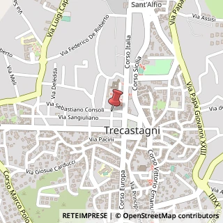 Mappa Via N. Paganini, 9, 95039 Trecastagni, Catania (Sicilia)