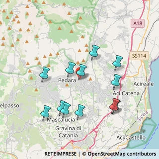 Mappa Via Antonio di Sangiuliano, 95039 Trecastagni CT, Italia (4.29083)