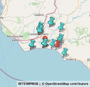 Mappa Strada Provinciale, 91022 Castelvetrano TP, Italia (9.97471)