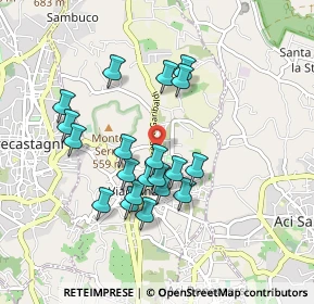 Mappa Via Luigi Paternò Raddusa, 95029 Viagrande CT, Italia (0.8935)