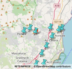 Mappa Via Luigi Paternò Raddusa, 95029 Viagrande CT, Italia (4.59091)