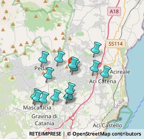 Mappa Via Luigi Paternò Raddusa, 95029 Viagrande CT, Italia (3.70733)