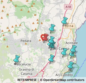 Mappa Via Luigi Paternò Raddusa, 95029 Viagrande CT, Italia (4.34417)