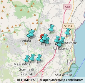 Mappa Via Luigi Paternò Raddusa, 95029 Viagrande CT, Italia (3.12923)