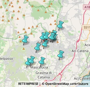 Mappa Via Sacerdote A. Barbagallo, 95030 Pedara CT, Italia (2.71786)