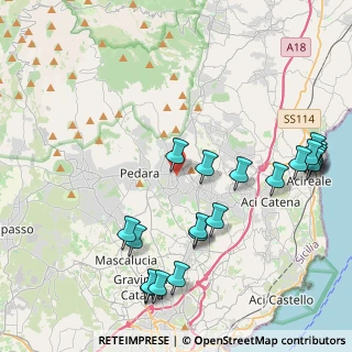 Mappa Via Bettino Ricasoli, 95039 Trecastagni CT, Italia (5.58)
