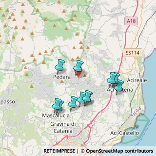 Mappa Via Bettino Ricasoli, 95039 Trecastagni CT, Italia (3.88545)
