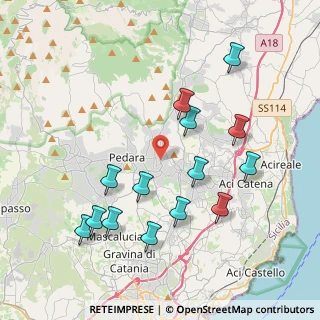 Mappa Via Bettino Ricasoli, 95039 Trecastagni CT, Italia (4.64643)