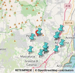 Mappa Via Regina Elena, 95029 Trecastagni CT, Italia (4.105)