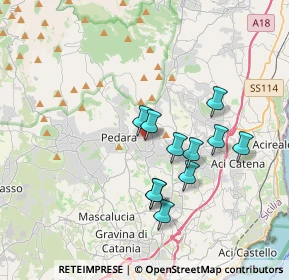 Mappa Via Regina Elena, 95029 Trecastagni CT, Italia (3.48909)