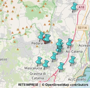 Mappa Via Regina Elena, 95029 Trecastagni CT, Italia (3.75077)