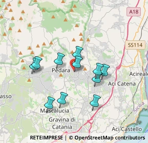 Mappa Via Regina Elena, 95029 Trecastagni CT, Italia (3.44545)