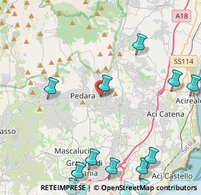 Mappa Via Regina Elena, 95029 Trecastagni CT, Italia (7.02786)