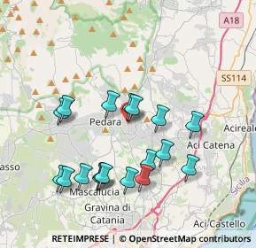 Mappa Via Regina Elena, 95029 Trecastagni CT, Italia (4.14111)