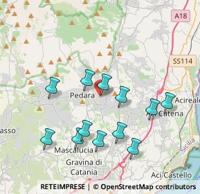 Mappa Via Regina Elena, 95029 Trecastagni CT, Italia (4.185)
