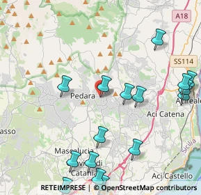 Mappa Via Regina Elena, 95029 Trecastagni CT, Italia (5.895)