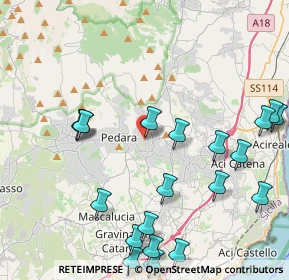 Mappa Via Regina Elena, 95029 Trecastagni CT, Italia (5.8055)