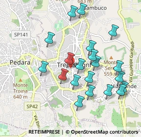 Mappa Via Regina Elena, 95029 Trecastagni CT, Italia (1.0685)