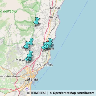Mappa Via Rosario Currò, 95024 Acireale CT, Italia (6.59545)