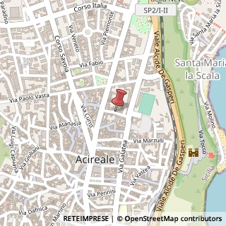 Mappa Via Roma, 25, 95024 Acireale, Catania (Sicilia)