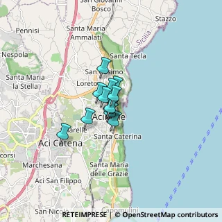 Mappa Via Roma, 95024 Acireale CT, Italia (0.85167)