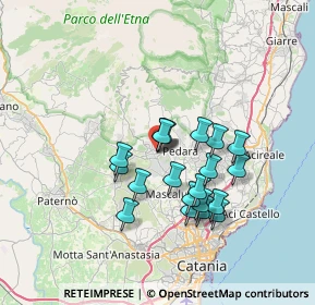 Mappa Via della Quercia, 95030 Nicolosi CT, Italia (6.489)