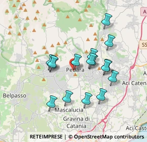 Mappa Via Papa Giovanni XXIII, 95030 Pedara CT, Italia (3.57)