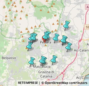 Mappa Via Papa Giovanni XXIII, 95030 Pedara CT, Italia (3.32667)