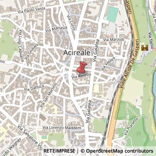 Mappa Via Pennisi, 28, 95024 Acireale, Catania (Sicilia)