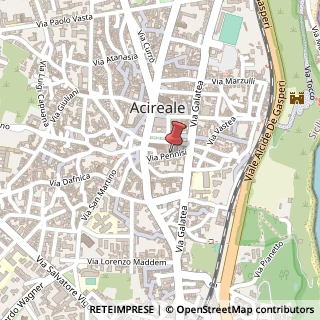Mappa Via Pennisi, 25, 95024 Acireale, Catania (Sicilia)