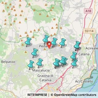 Mappa Via Edmondo de Amicis, 95039 Trecastagni CT, Italia (4.094)