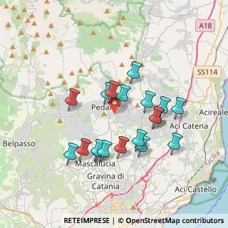 Mappa Via Edmondo de Amicis, 95039 Trecastagni CT, Italia (3.69737)